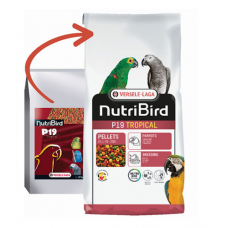 Versele Laga NUTRIBIRD Р19 Tropical - пълноценна екструдирана храна за големи папагали 10 кг.